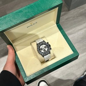 Đồng Hồ Rolex Daytona Diw Forged Carbon Cream Replica Máy Calibre 4130 40mm (2)