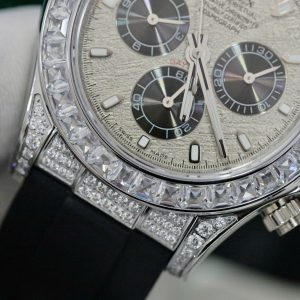 Đồng Hồ Rolex Fake Máy Thuỵ Sỹ Đính Đá Daytona Mặt Số Thiên Thạch 40mm (10)