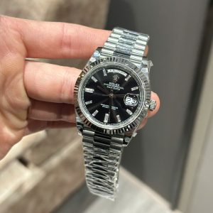 Đồng Hồ Rolex Nam Rep 1:1 Day-Date 228236 Mặt Số Đen Xưởng GM 178 Grams 40mm (1)