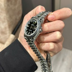 Đồng Hồ Rolex Nam Rep 11 Day-Date 228236 Mặt Số Đen Xưởng GM 178 Grams 40mm (1)