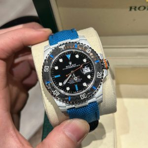 Đồng Hồ Rolex Submariner DIW Blue Fabric Strap Replica Cao Cấp 40mm (1)