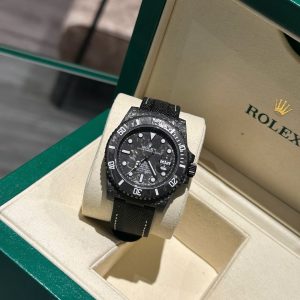 Đồng Hồ Rolex Submariner DIW Full Black Chế Tác Carbon Siêu Nhẹ Dây Vải 40mm (1)
