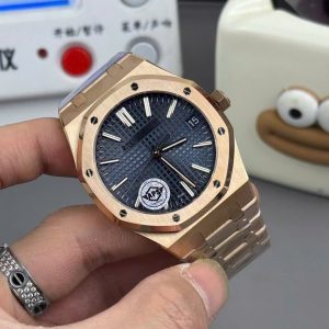 Đồng Hồ Audemars Piguet Royal Oak 15500OR Chế Tác Mặt Xanh Blue Xưởng APS 41mm (2)