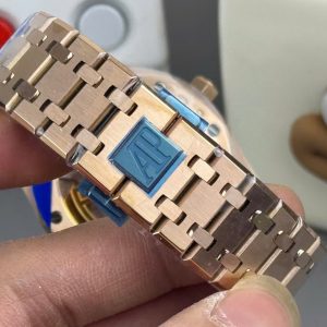 Đồng Hồ Audemars Piguet Royal Oak 15500OR Chế Tác Mặt Xanh Blue Xưởng APS 41mm (2)