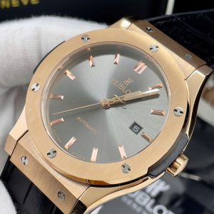 Đồng Hồ Hublot Fake Cao Cấp ZF Nhật Màu Vàng King Gold Máy Miyota 8215 42mm (1)