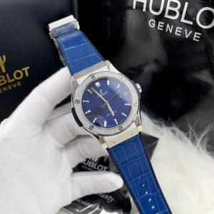 Đồng Hồ Hublot Nam Đính Đá Classic Fusion ZF Nhật Màu Xanh Dương 42mm (1)