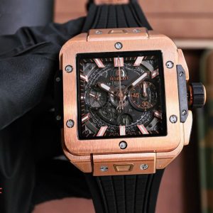 Đồng Hồ Hublot Square Bang Unico King Gold Replica Nhà Máy BBF 42mm (9)