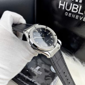 Đồng Hồ Hublot ZF Nhật Mặt Số Đen Fake Cao Cấp Máy Miyota 8215 42mm (5)