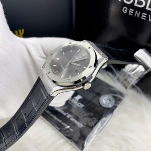 Đồng Hồ Hublot ZF Nhật Mặt Số Xám Fake Cao Cấp Máy Miyota 8215 42mm (7)
