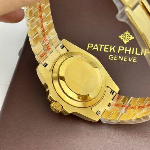 Đồng Hồ Rolex Fake Nhật GMT Master II Mạ Vàng Máy Cơ Automatic 40mm (8)