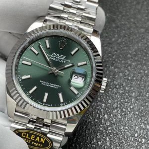 Đồng Hồ Rolex Nam Rep 1:1 DateJust 126334 Mặt Xanh Lá Cây Xưởng Clean 41mm