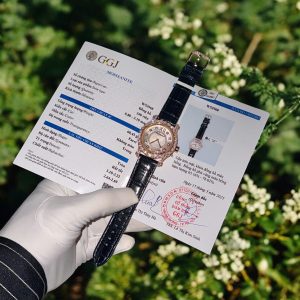 Đồng Hồ Chopard Happy Sport Nữ Bọc Vàng Hồng Đính Đá Moissanite 36mm