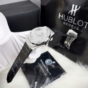 Dong Ho Hublot Automatic Nam Dinh Full Da Mau Fake May Co Nhat 42mm 2
