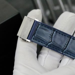 Đồng Hồ Hublot Nam Đính Đá Mặt Xanh Replica Xưởng HB Classic Fusion 42mm (6)