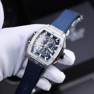 Đồng Hồ Hublot Replica 11 Spirit Of Big Bang Titanum Màu Xanh Blue 44mm (2)
