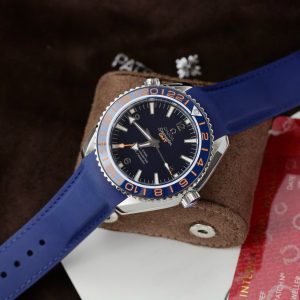 Đồng Hồ Omega Fake Cao Cấp Seamaster Planet Ocean Automatic Màu Xanh (1)