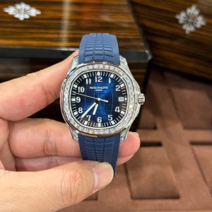 Đồng Hồ Patek Philippe Aquanaut 5168G Đính Đá Mặt Xanh Xưởng GR Factory 42mm (2)