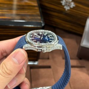 Đồng Hồ Patek Philippe Aquanaut 5168G Đính Đá Mặt Xanh Xưởng GR Factory 42mm (2)