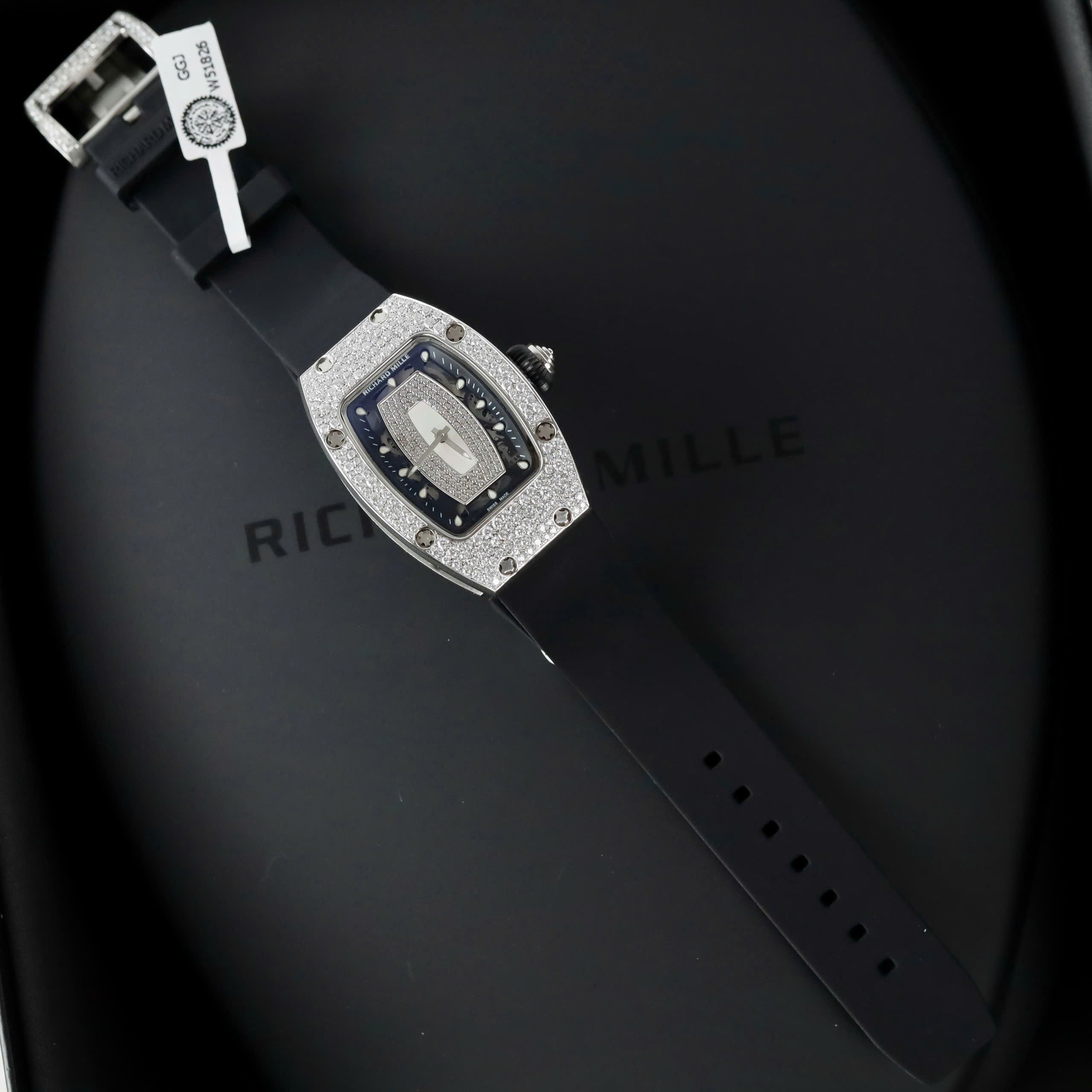 Đồng Hồ Richard Mille RM007 Đính Full Kim Cương Nhân Tạo Moissanite 36mm (2) Đồng Hồ Richard Mille RM007 Đính Full Kim Cương Nhân Tạo Moissanite 36mm (1)