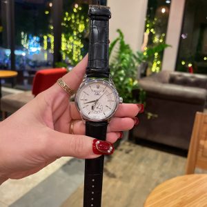 Đồng Hồ Rolex Automatic Nam Fake Máy Cơ Nhật Dây Da Màu Đen 39mm (4)