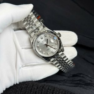 Đồng Hồ Rolex DateJust Nữ Dây Kim Loại Replica Máy Thuỵ Sỹ 31mm (3)