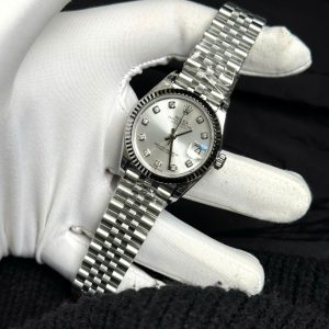 Đồng Hồ Rolex DateJust Nữ Dây Kim Loại Replica Máy Thuỵ Sỹ 31mm (3)