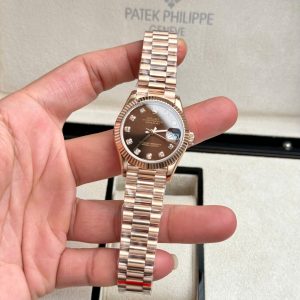 Đồng Hồ Rolex DateJust Replica 11 Mặt Số Chocolate Nữ Xưởng GS 31mm (5)