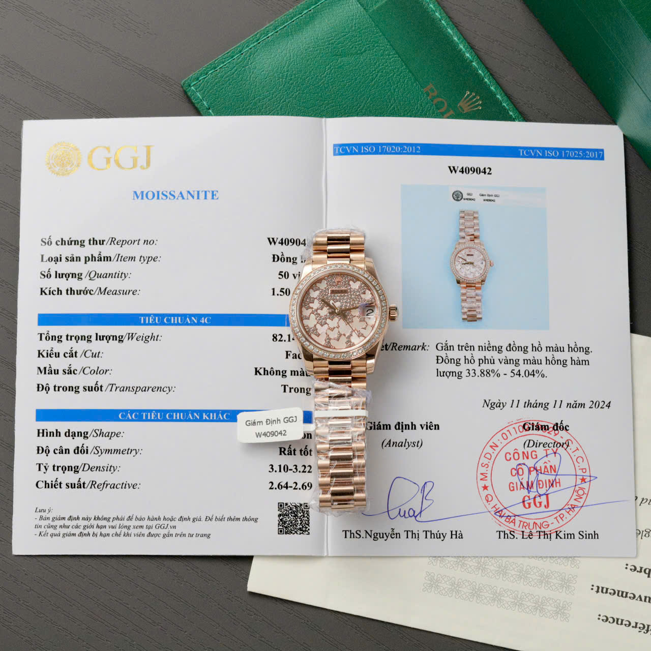Đồng Hồ Rolex Datejust 278285RBR Butterfly Nữ Bọc Vàng Đính Moissanite 31mm (4) Đồng Hồ Rolex Datejust 278285RBR Butterfly Nữ Bọc Vàng Đính Moissanite 31mm (5)