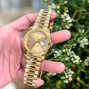 Đồng Hồ Rolex Fake Cao Cấp Day-Date 228235 Vàng Champagne 40mm (1)