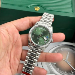 Đồng Hồ Rolex Fake Cao Cấp Day-Date 228236 Mặt Xanh Lá Cây 40mm (5)