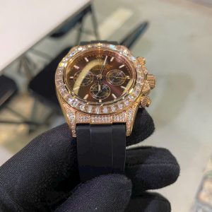 Đồng Hồ Rolex Nam Đính Đá Daytona Fake Máy Nhật Automatic 40mm (1)
