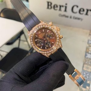 Đồng Hồ Rolex Nam Đính Đá Daytona Fake Máy Nhật Automatic 40mm (1)