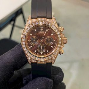 Đồng Hồ Rolex Nam Đính Đá Daytona Fake Máy Nhật Automatic 40mm (1)
