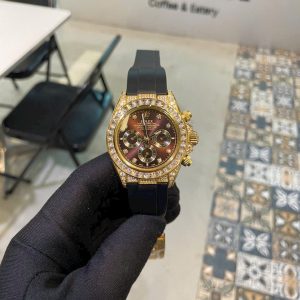 Đồng Hồ Rolex Nam Đính Full Đá Daytona Fake Máy Nhật Automatic 40mm (7)