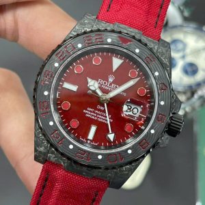Đồng Hồ Rolex Rep 11 GMT Master II DIW Carbon Siêu Nhẹ Màu Đỏ 40mm (9)