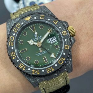 Đồng Hồ Rolex Rep 11 GMT Master II DIW Carbon Siêu Nhẹ Màu Xanh 40mm (9)