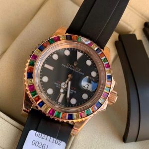 Đồng Hồ Rolex Yacht Master 116695SATS Chế Tác Đá Quý Tổng Hợp 40mm (7)