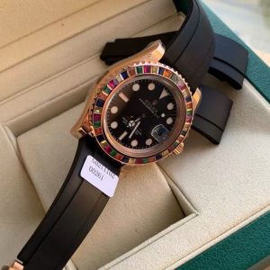 Đồng Hồ Rolex Yacht Master 116695SATS Chế Tác Đá Quý Tổng Hợp 40mm (7)