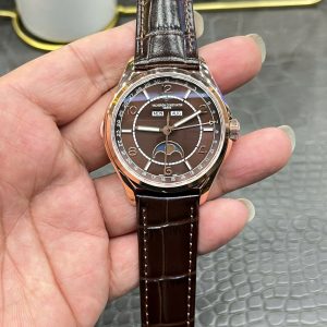 Đồng Hồ Vacheron Constantin Fiftysix complete calendar 4000E Rep 11 Màu Nâu (9)