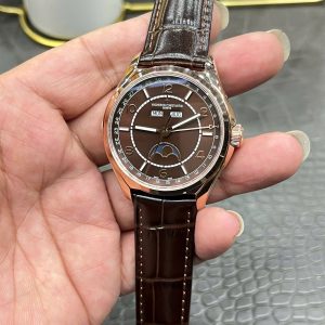 Đồng Hồ Vacheron Constantin Fiftysix complete calendar 4000E Rep 11 Màu Nâu (9)