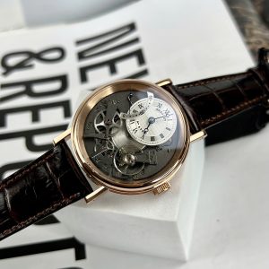 Đồng Hồ Breguet Tradition Rep 11 Cao Cấp Nhất Mặt Lộ Cơ Dây Da Màu Nâu Xưởng ZF 40mm (4)