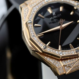 Dong Ho Hublot Orlinski King Gold Dinh Full Da Replica May Co ETA 2892 40mm 3