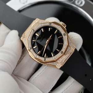 Đồng Hồ Hublot Orlinski King Gold Đính Full Đá Replica Máy Cơ ETA 2892 40mm (8)