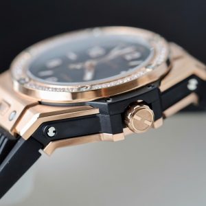 Dong Ho Hublot Rep 11 Big Bang One Click King Gold Dinh Da Baguette 39mm 2
