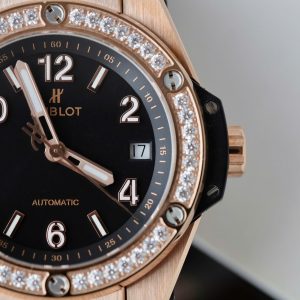 Đồng Hồ Hublot Rep 11 Big Bang One Click King Gold Đính Đá Baguette 39mm (3)