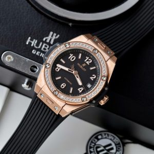 Đồng Hồ Hublot Rep 11 Big Bang One Click King Gold Đính Đá Baguette 39mm (3)