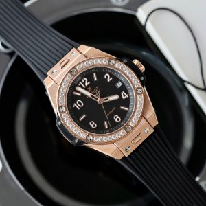 Đồng Hồ Hublot Rep 11 Big Bang One Click King Gold Đính Đá Baguette 39mm (3)
