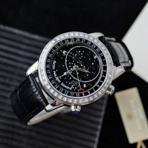 Đồng Hồ Patek Philippe Complications 6104G Rep 1 1 Đính Đá Máy Cơ Thuỵ Sỹ 44mm (1)