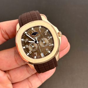 Đồng Hồ Patek Philippe Rep 11 Aquanaut 5261 Mặt Số Chocolate Dây Cao Su 40mm (1)