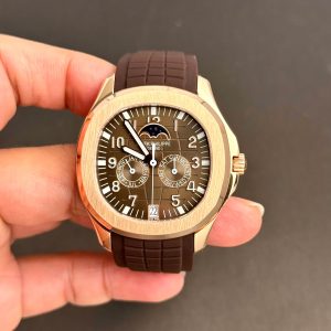 Đồng Hồ Patek Philippe Rep 11 Aquanaut 5261 Mặt Số Chocolate Dây Cao Su 40mm (1)